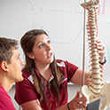Students in a lab.