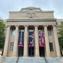 Front view of visitor center