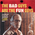 Elmore Leonard smoking a cigarette looking at viewer.