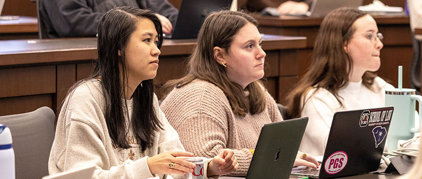 Students in listening to lecture