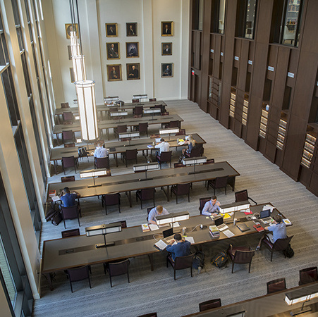 Coleman Karesh Reading Room Aerial View