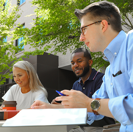 Students talking