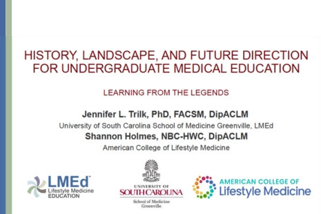 LMEd Webinar - History, Landscape, and Future Direction of Lifestyle Medicine Education in Medical School