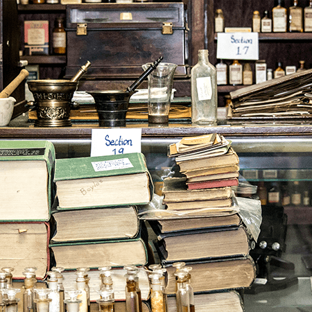 Pharmacy Museum artifacts