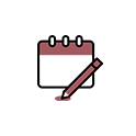 calendar and pencil icon