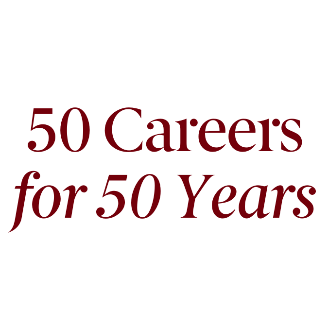 50 careers for 50 years