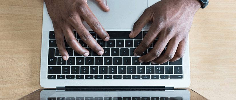 keyboard with hands