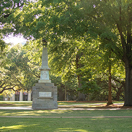 Maxcy monument on the historic Horseshoe