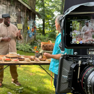 On the set of SCETV show “Savers of Flavor.”