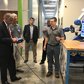 President Pastides visit to Digital Transformation Lab